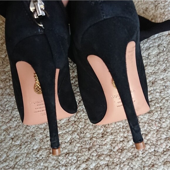 Aquazzura All I Need Over the Knee Stiletto black Boots size 36 - Picture 15 of 16